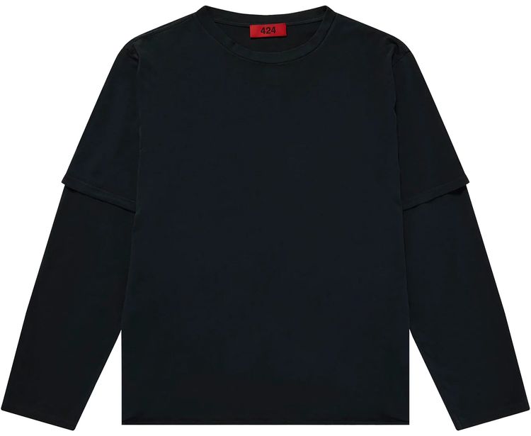 424 Long Sleeve Double Shirt Black