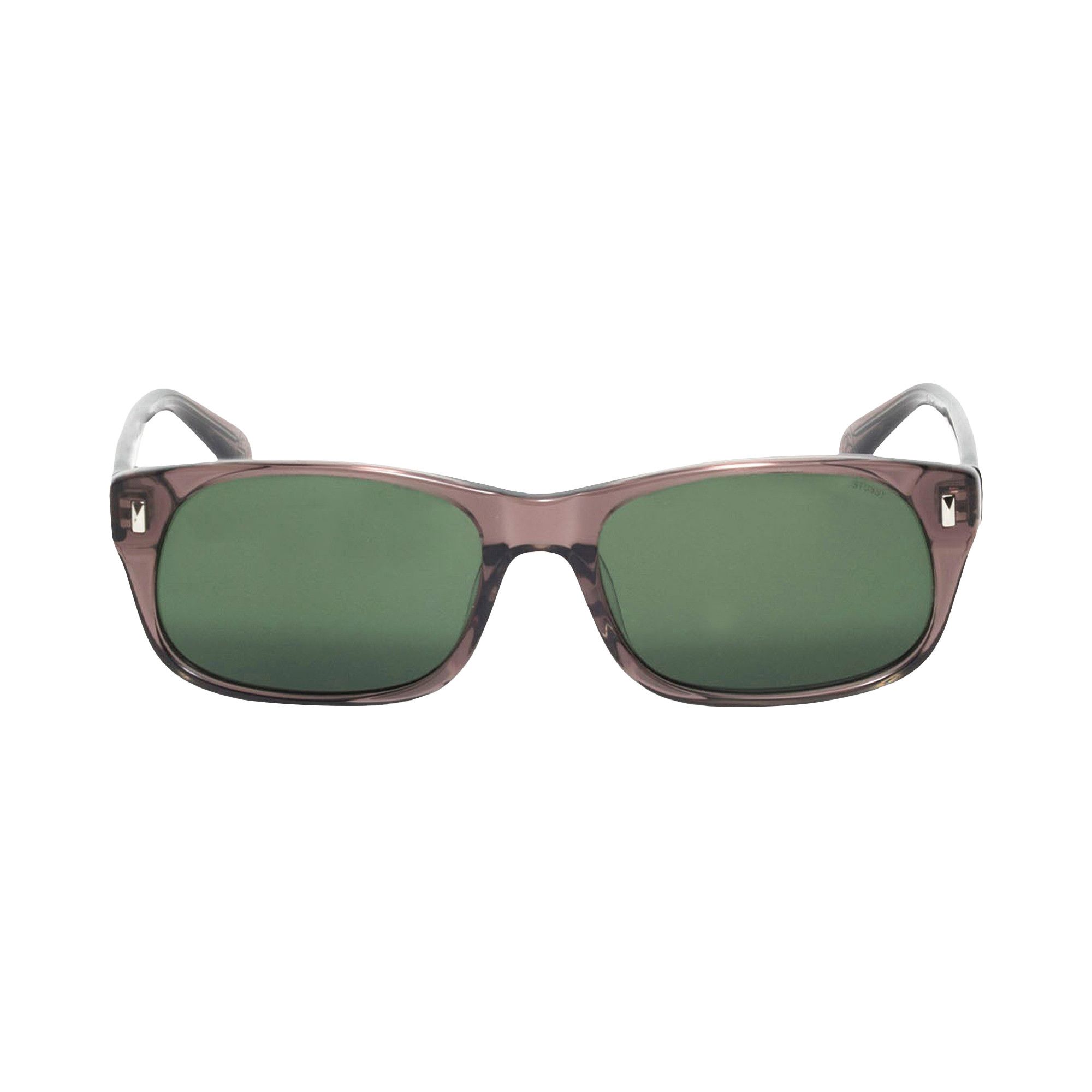 Buy Stussy Michael Sunglasses 'Transparent Taupe/Green Lens