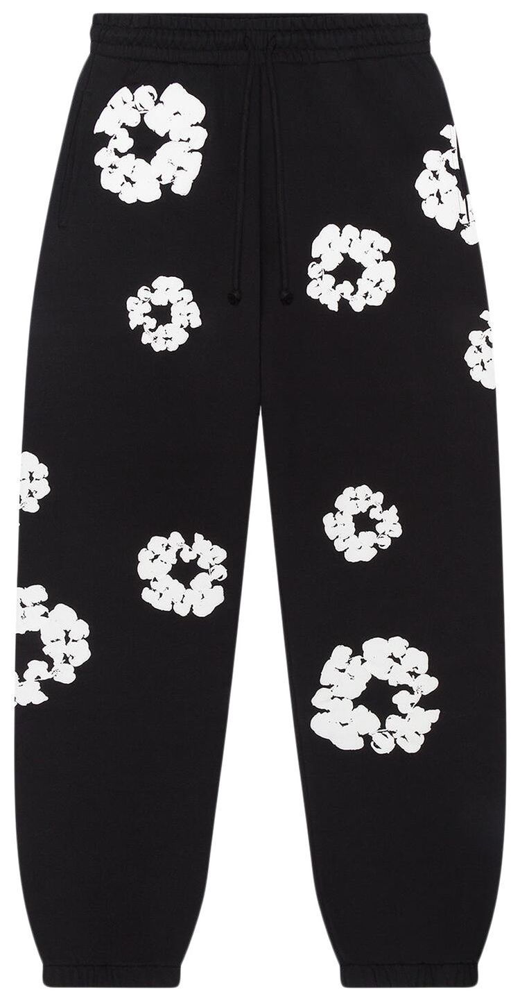 Denim Tears  The Cotton Wreath Sweatpants Black