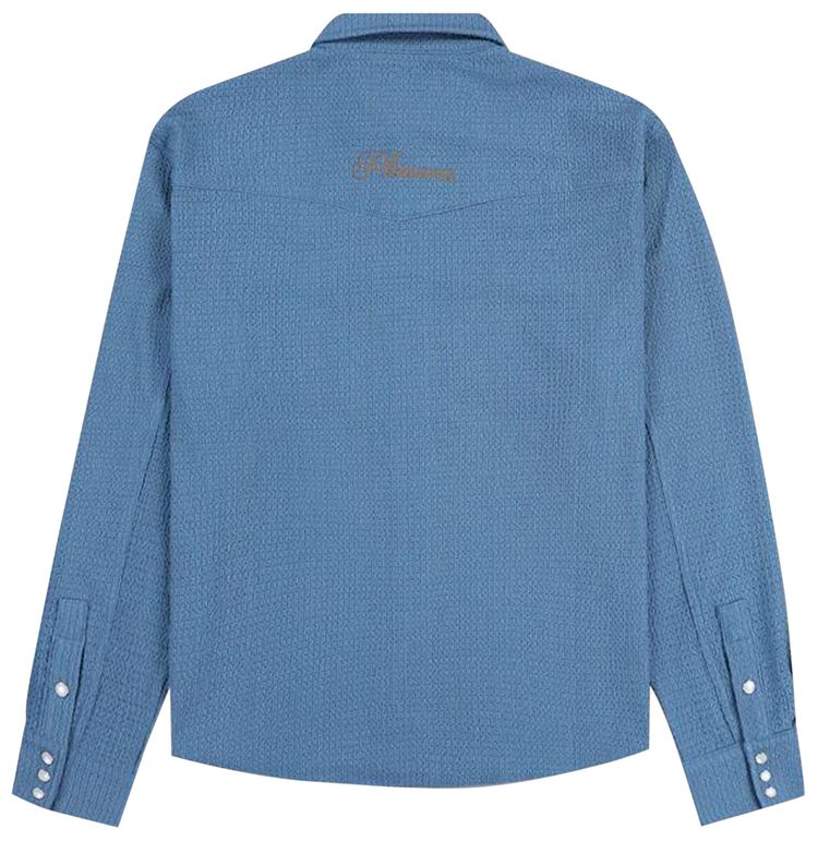 Pleasures Hive Western Shirt Blue