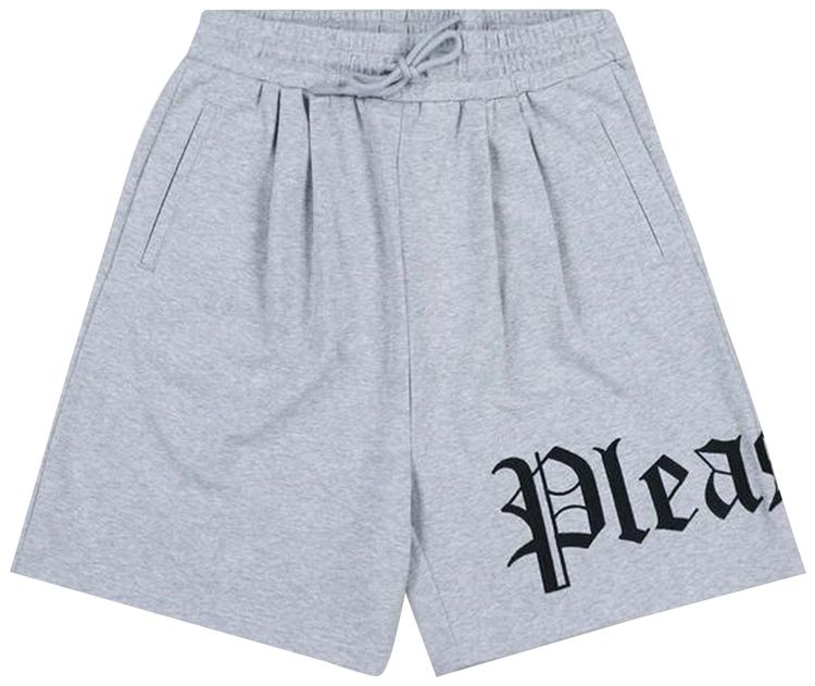 Pleasures OE Wide Shorts Grey Melange