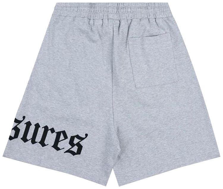 Pleasures OE Wide Shorts Grey Melange