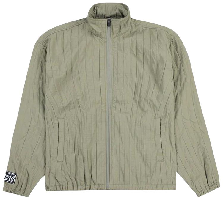 Pleasures Rescue Pleated Track Jacket Olive
