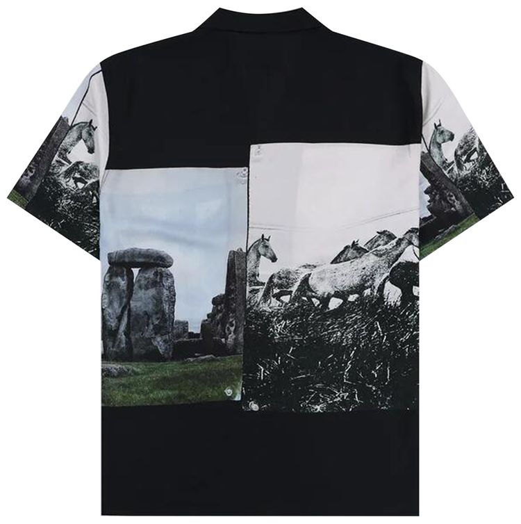 Pleasures Stone Horse Button Down Shirt Black