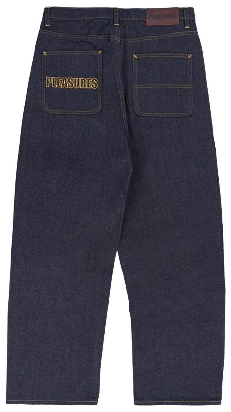 Pleasures Formula Baggy Jeans Raw Indigo