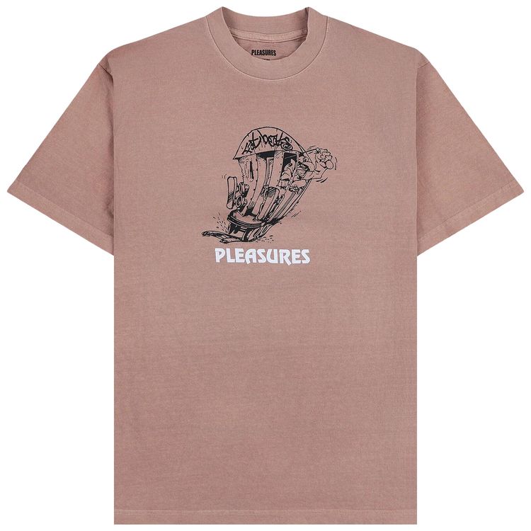Pleasures 9th Street T Shirt Rose Quartz