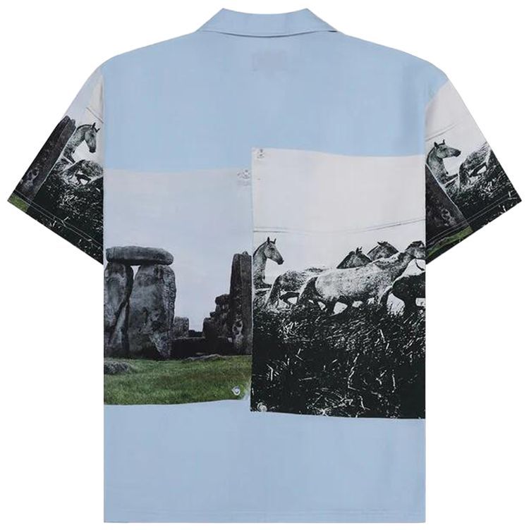 Pleasures Stone Horse Button Down Powder Blue