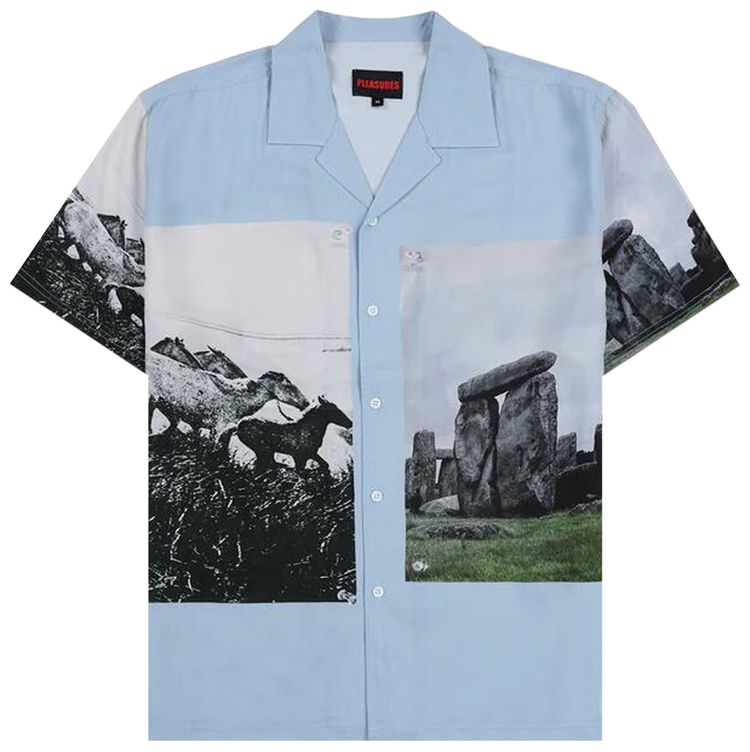 Pleasures Stone Horse Button Down Powder Blue