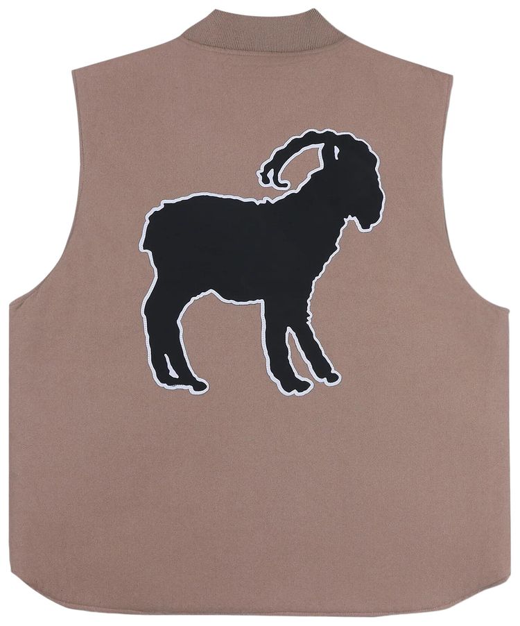 Pleasures Goat Padded Vest Beige