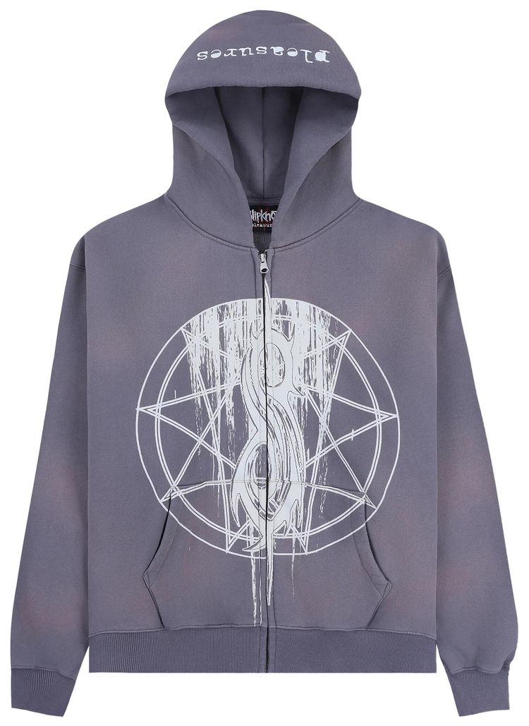 Pleasures Nonagram Zip Hoodie Smoke