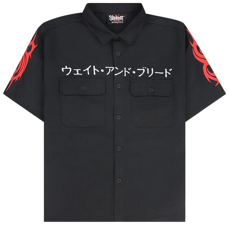 Pleasures Bleed Work Shirt Black