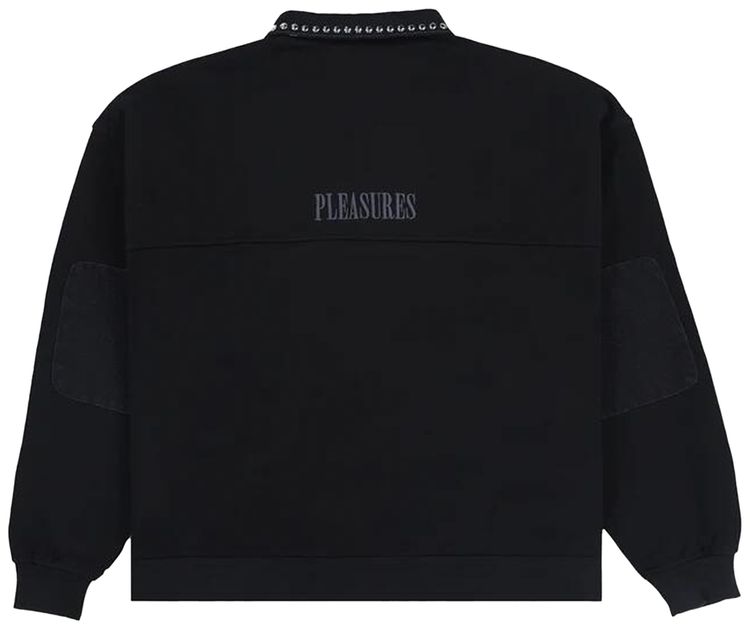 Pleasures Tweak Studded Polo Sweatshirt Black