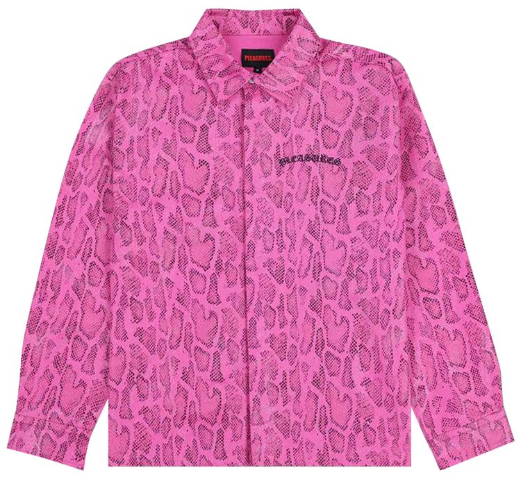 Pleasures Anaconda Overshirt Fuchsia