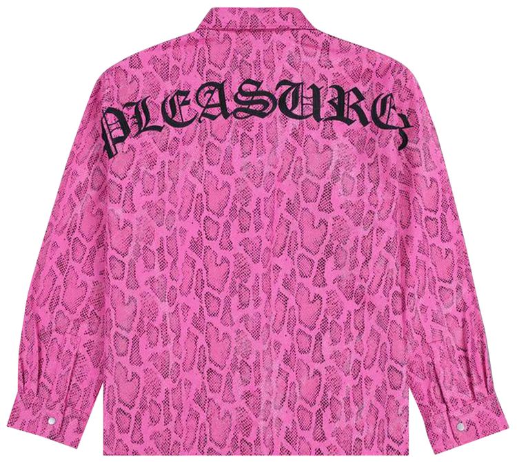 Pleasures Anaconda Overshirt Fuchsia
