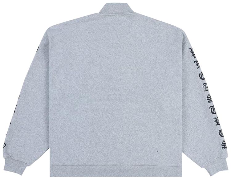 Pleasures OE Quarter Zip Grey Melange