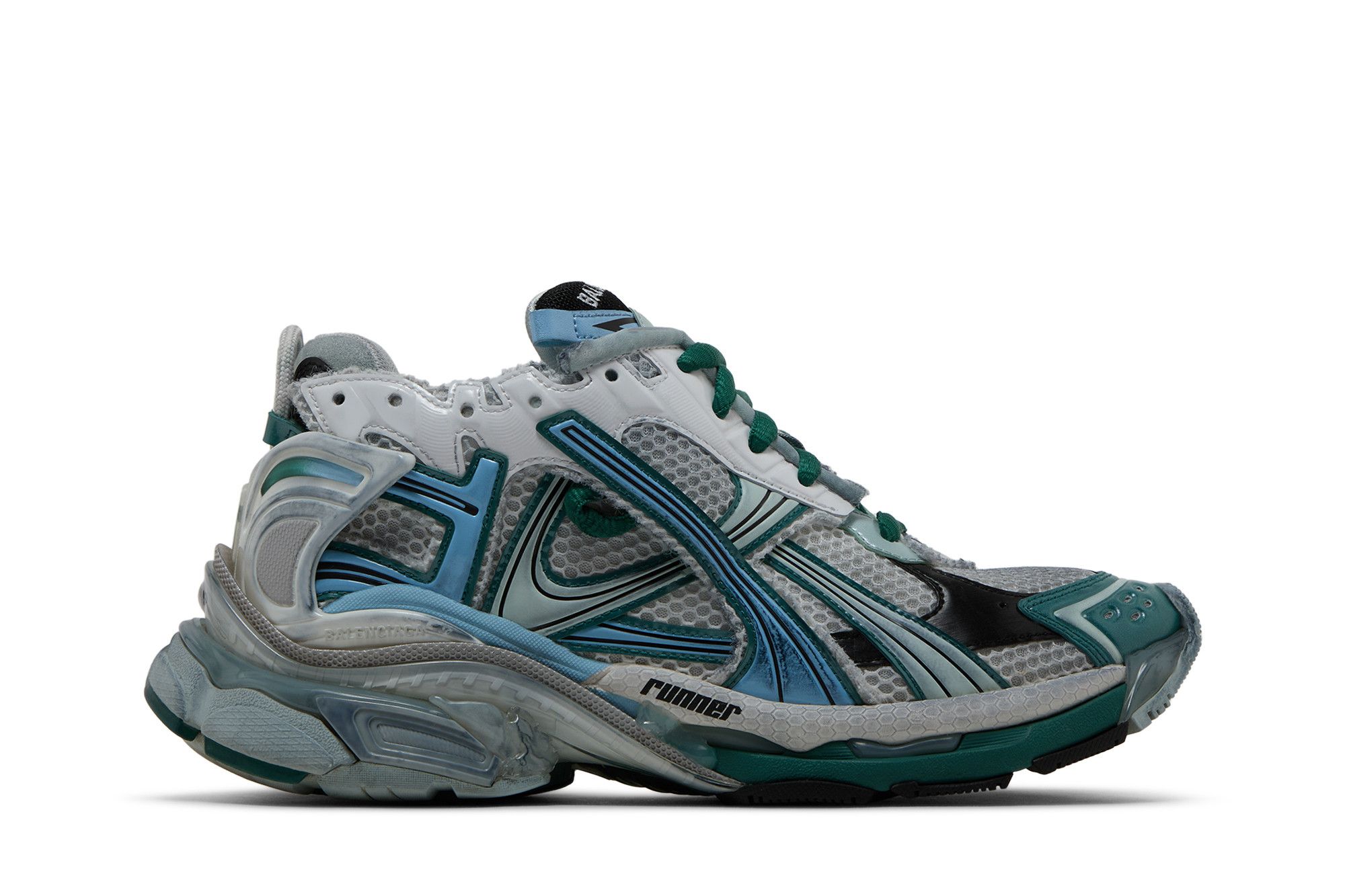 Buy Balenciaga Runner Sneaker 'White Green Blue' - 772774 W3RMU