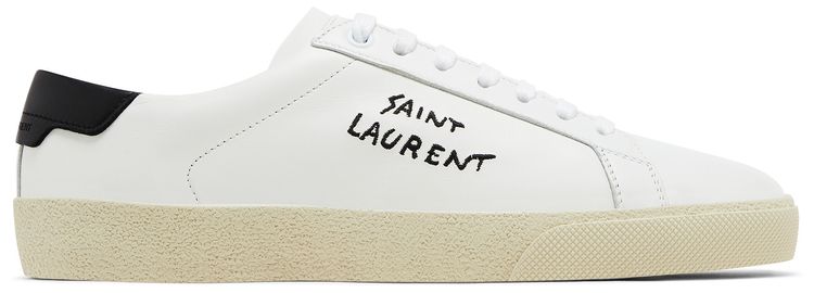 Saint Laurent Wmns Court Classic SL06 Low Optic White Black 2023