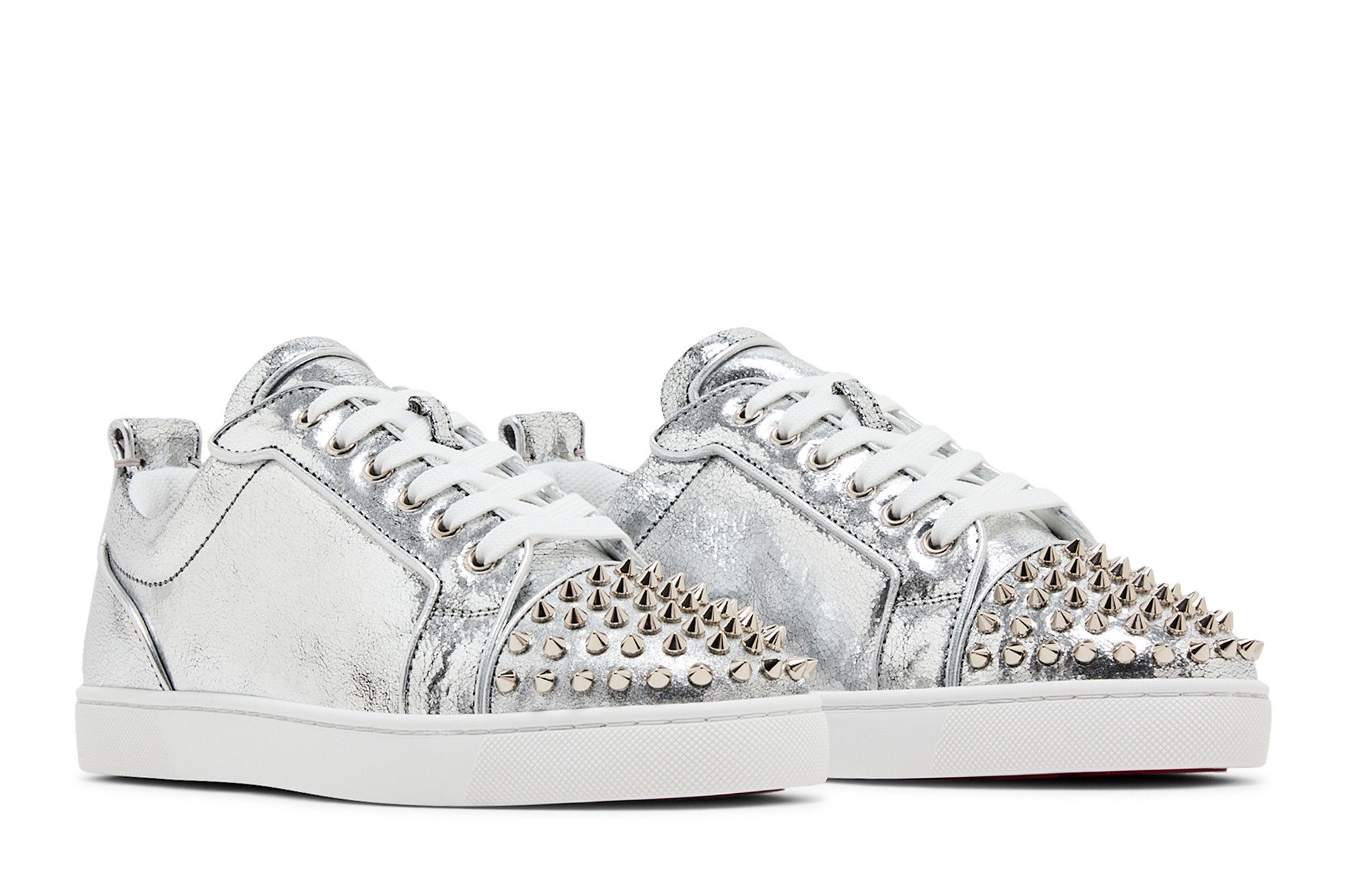 Buy Christian Louboutin Louis Junior Spikes Low 'Manoir Laminated