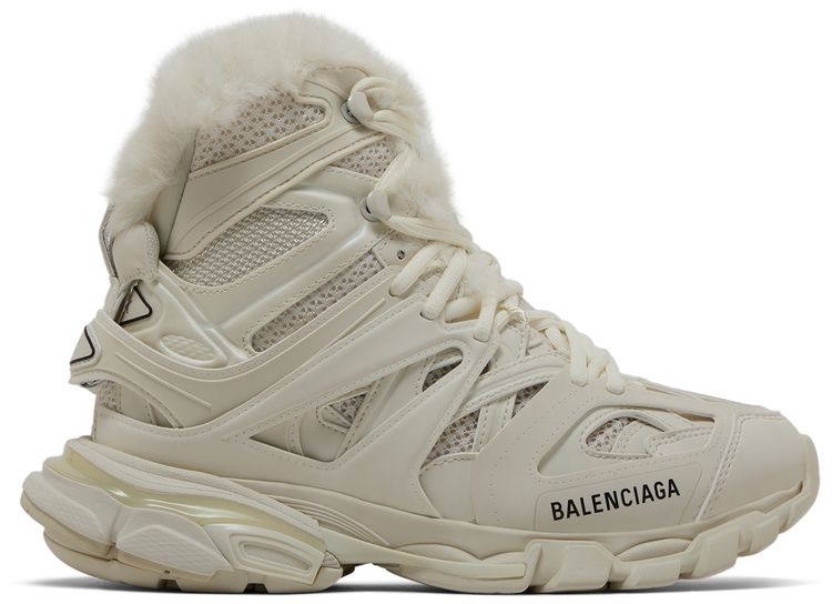 Balenciaga Wmns Track Hike Faux Fur   Beige