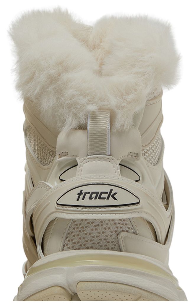 Balenciaga Wmns Track Hike Faux Fur   Beige