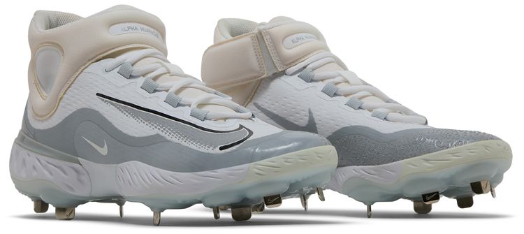 Nike Alpha Huarache Elite 4 Mid White Wolf Grey