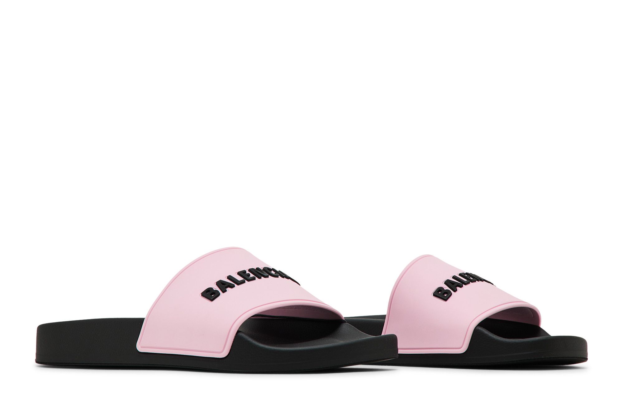 Buy Balenciaga Wmns Pool Slides 'Pink Black' - 565547 W1S8A 5610 | GOAT