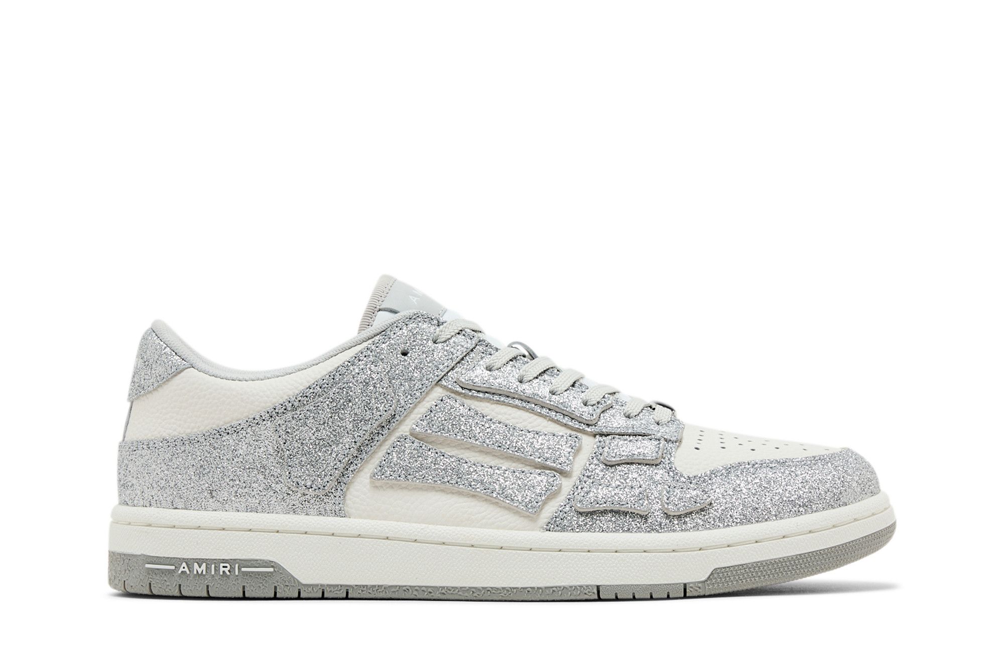 【AMIRI】シマー シェル トップ スニーカー AMIRI Skel Top Low Shimmer Black White Men's - AMFOSR1049