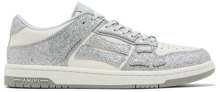 Amiri Skel Top Low Shimmer   Silver