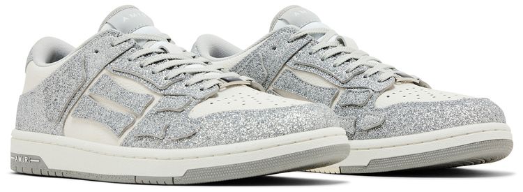 Amiri Skel Top Low Shimmer   Silver