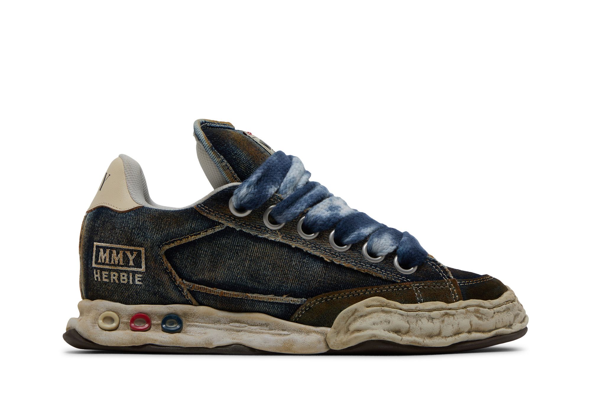 Buy Maison Mihara Yasuhiro Herbie Puffer OG Sole Washed Denim Low Buy Maison Mihara Yasuhiro Herbie Puffer OG Sole Washed Denim Low