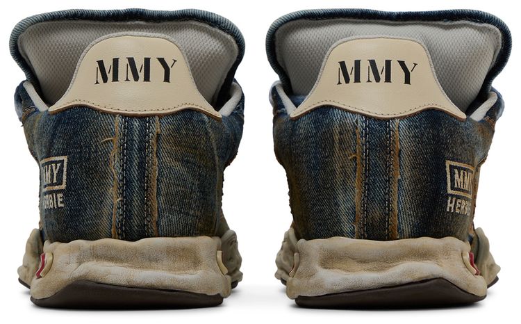 Maison Mihara Yasuhiro Herbie Puffer OG Sole Washed Denim Low Blue