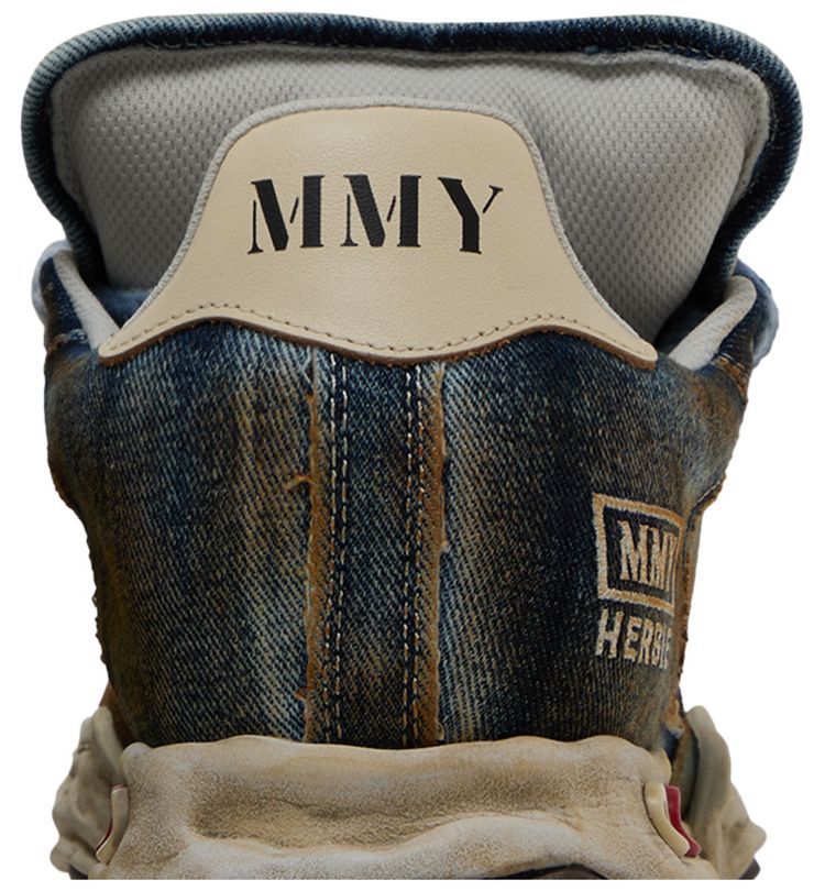 Maison Mihara Yasuhiro Herbie Puffer OG Sole Washed Denim Low Blue