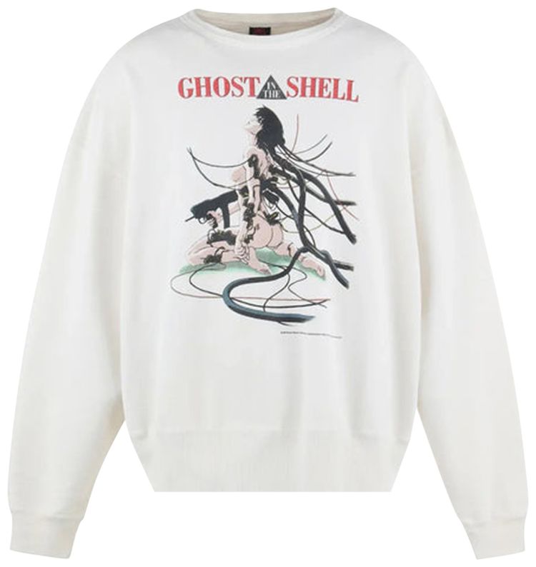 SAINT Mxxxxxx x Ghost in the Shell Crewneck Sweatshirt White