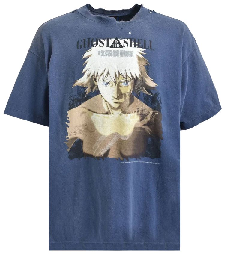 SAINT Mxxxxxx x Ghost in the Shell Tee Navy