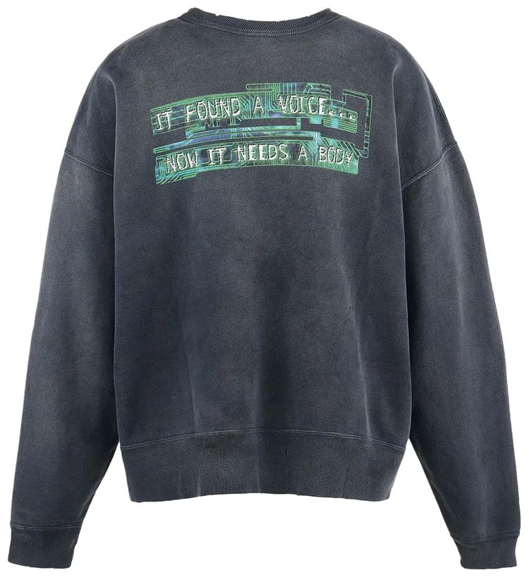 SAINT Mxxxxxx x Ghost in the Shell Crewneck Sweatshirt Black