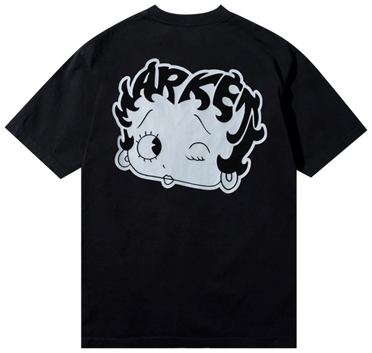 Market x Betty Boop Mascot T Shirt Black