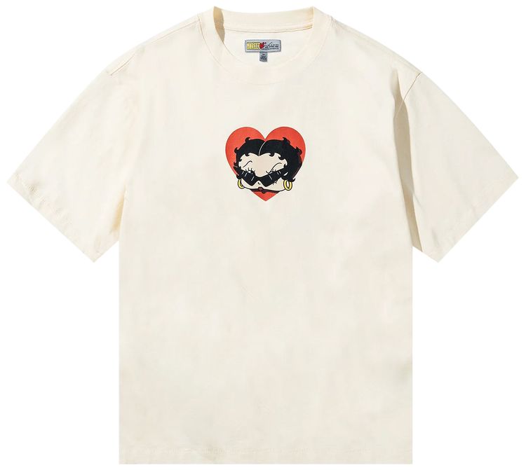 Market x Betty Boop Sweetheart T Shirt Butter Cream
