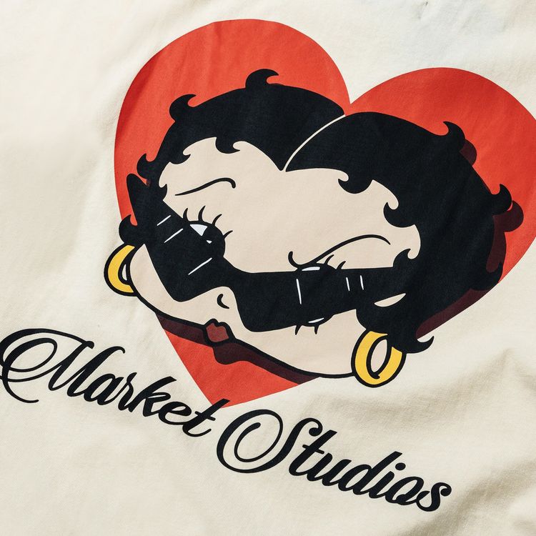 Market x Betty Boop Sweetheart T Shirt Butter Cream