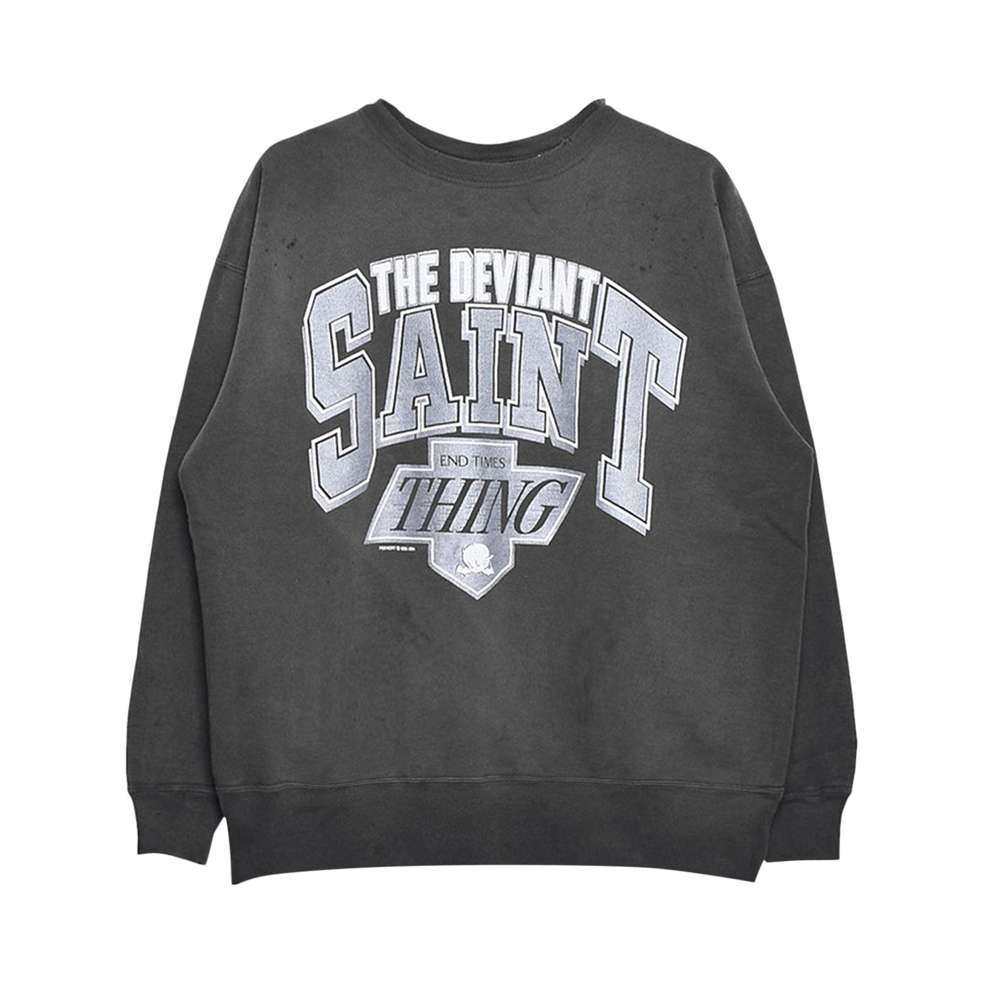 Buy SAINT Mxxxxxx Deviant Crewneck Sweatshirt 'Black' - SM HR8