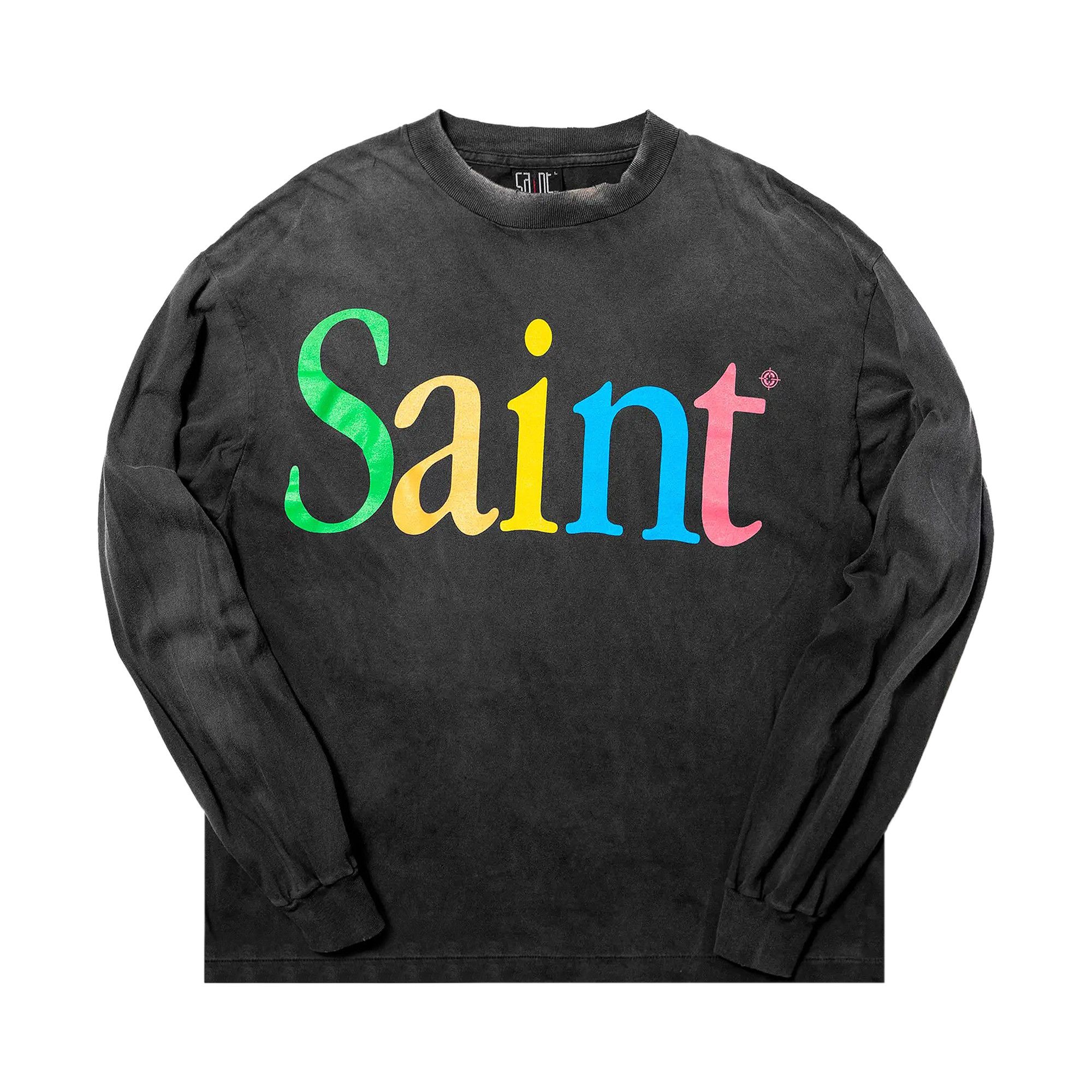Buy SAINT Mxxxxxx Saint Long-Sleeve T-Shirt 'Black' - SM HR8 0000