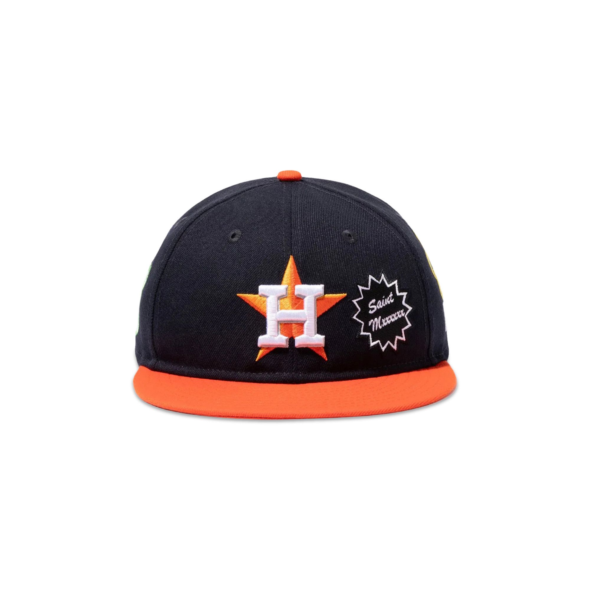 Buy SAINT Mxxxxxx x MLB x New Era Astros Cap 'Navy/Orange