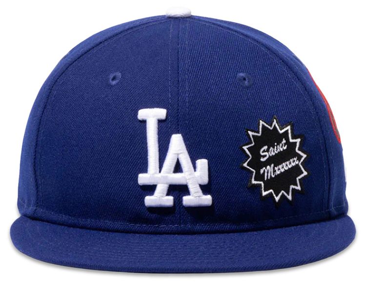 SAINT Mxxxxxx x MLB x New Era Dodgers Cap Blue