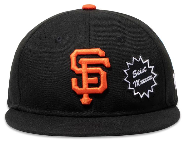 SAINT Mxxxxxx x MLB x New Era Giants Cap Black