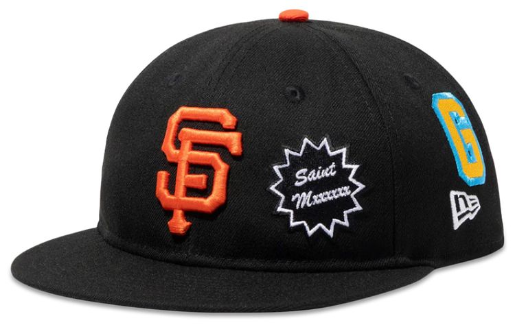 SAINT Mxxxxxx x MLB x New Era Giants Cap Black