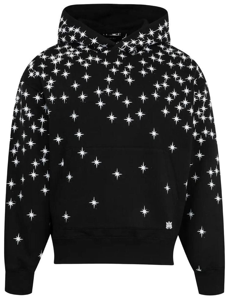 Amiri Starburst Crystal Hoodie Black
