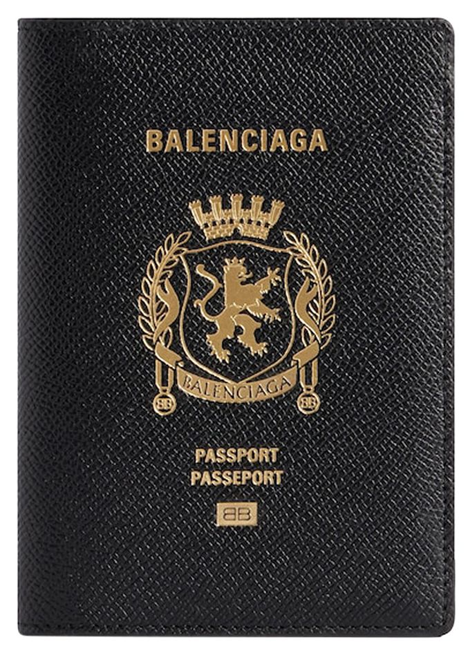 Balenciaga Passport Holder Black