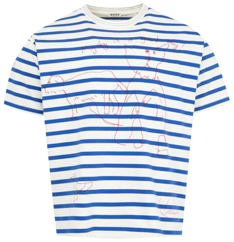 Bode Margate Tee BlueMulticolor