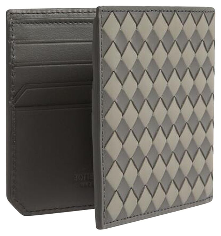 Bottega Veneta Intrecciato Piccolo Bi Fold Wallet LapilliDrizzle