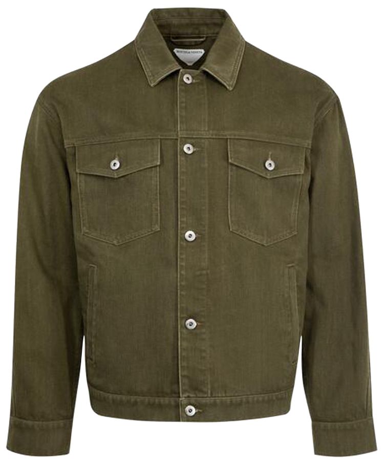 Bottega Veneta Colored Denim Jacket Caper Stone Washed