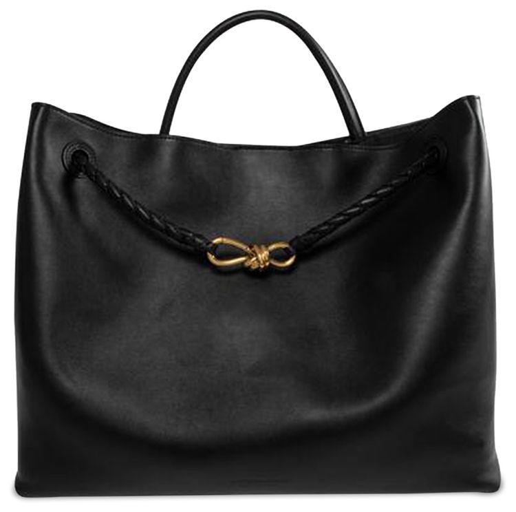 Bottega Veneta Large Andiamo Bag Black